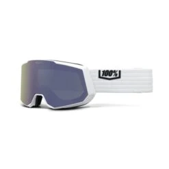 100% SNOWCRAFT XL Essential White 2 écrans Hiper White ML Mirror Lens - Violet ML Mirror - 100Percent Goggles