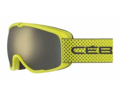 Cébé Masque De Ski Enfant ARTIC Lime Black Dots Dark Grey Flash Gold Cat.3