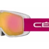 Cébé Masque De Ski Enfant ARTIC Mat White Pink Light Rose Flash Cat.2