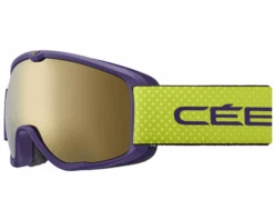 Cébé Masque De Ski Enfant ARTIC Matt Purple Lime Dots Dark Rose Flash Gold Cat.3