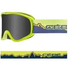 Cébé Masque De Ski HOOPOE - Matt Lime Blue Mountain - Grey Ultra Black Cat.3