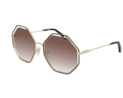 Chloé CH00046S Large Havana Gold Brown Lenses