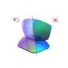 Evil Eye Verres De Remplacement TRACE LST Bright VARIO Blue Mirror