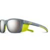 Julbo Lunette De Soleil Enfant Cover Gris Clair / Vert Pomme - Spectron 4 Baby Flash Argent