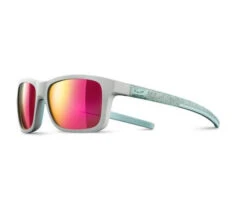 Julbo Lunette De Soleil Enfant Line Gris Clair / Mint Pailleté - Spectron 3 Flash Rose