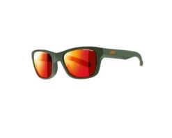 Julbo Lunette De Soleil Enfant Reach Army / Logo Orange - Spectron 3 Flash Rouge