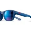Julbo Lunette De Soleil Enfant Reach Bleu Foncé / Logo Rouge - Spectron 3 Flash Bleu