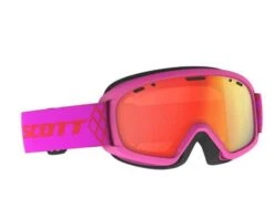 Scott Masque De Ski Junior Jr Witty Chrome High Viz Pink Enhancer Red Chrome