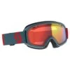 Scott Masque De Ski Junior Jr Witty Chrome Neon Red/Aruba Green Enhancer Red Chrome