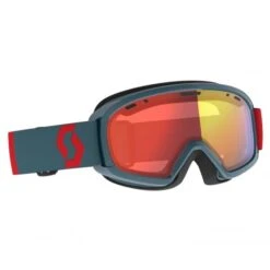 Scott Masque De Ski Junior Jr Witty Chrome Neon Red/Aruba Green Enhancer Red Chrome