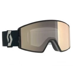 Scott React LS Mountain Black Light Sensitive Bronze Chrome & Extra Lens Illuminator Blue Chrome