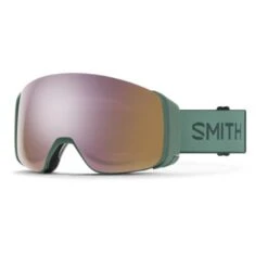 Smith 4D MAG Alpine Green 2 écrans ChromaPop Everyday Rose Gold Mirror & ChromaPop Storm Rose Flash