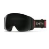 Smith 4D MAG TNF Red X Smith 2 écrans ChromaPop Sun Black & ChromaPop Storm Blue Sensor Mirror